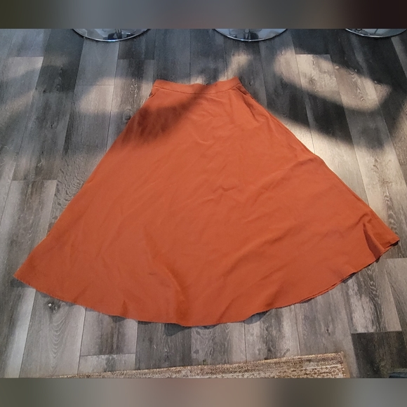 Burnt orange, large, women's floor length skirt. Worn once. - Picture 1 of 1
